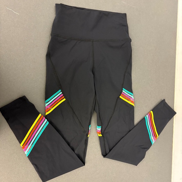 Soul by SoulCycle Make It Bright Leggings Tights Black Pride XS - Picture 4 of 12